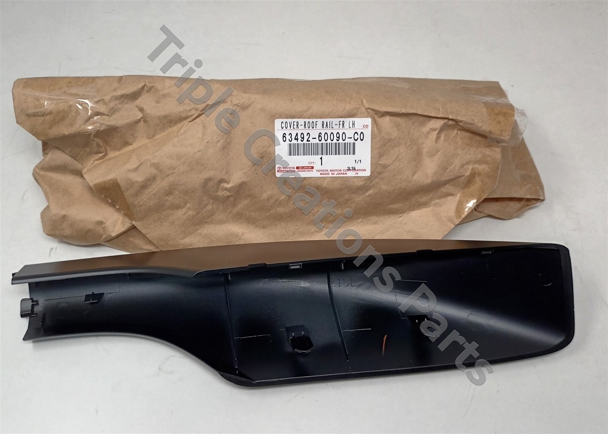 63492-60090-C0 Genuine Toyota Cover Roof Rack Leg Front LH