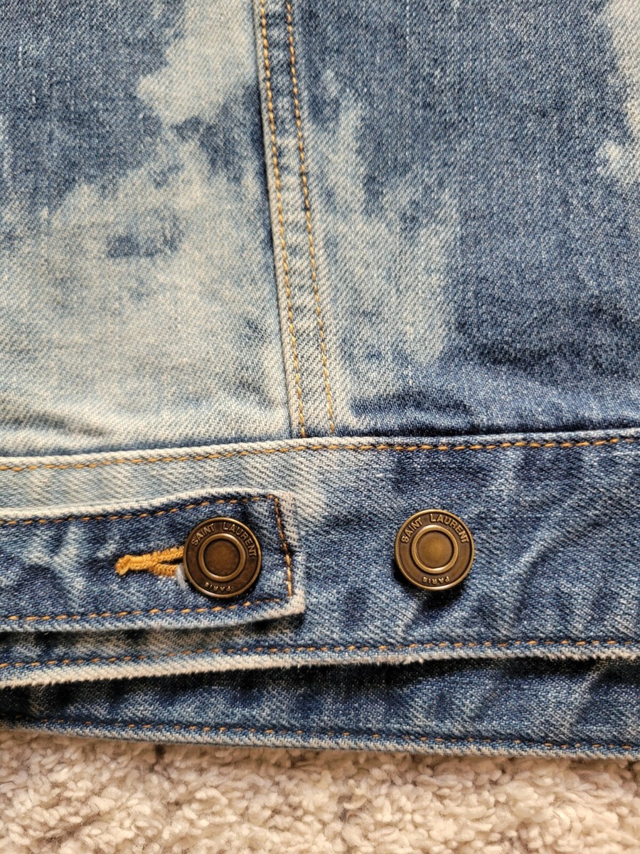 Saint Laurent SS16 Bleached Denim Jacket Hedi Slimane Surf