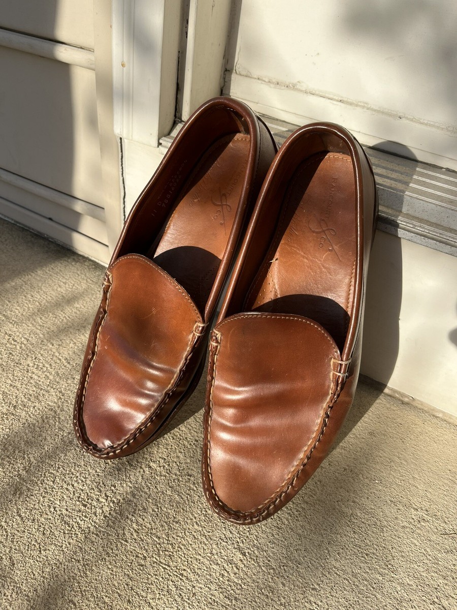 Rancourt Shell Cordovan Venetian Loafers 11D Caramel USA