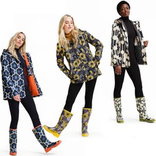 Regatta Womens Orla Kiely Waterproof Retro Floral Rain Mac Coat Jacket
