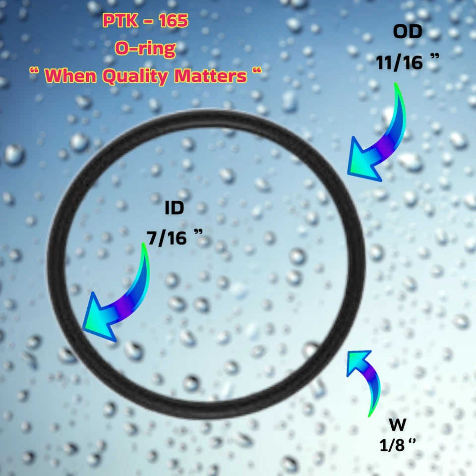 P-24308/71449  Fits Tahitian Filter Shaft O-ring PTK-165 Compatible For Purex  - Image 2 of 3