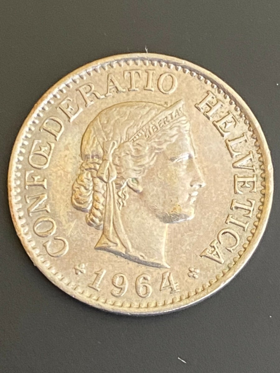 1964 Switzerland Confoederatio Helvetica 10 Rappen Coin | eBay