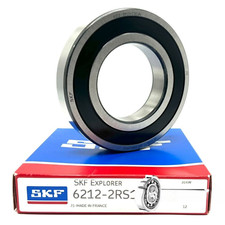 SKF 6212 2RS1 C3 DEEP GROOVE BALL BEARING, RUBBER SEALED 60x110x22 mm NEW