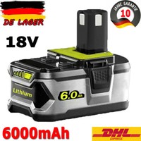 6,0Ah 18V Akku FüR Ryobi RB18L50 Lithium One+ Plus P104 P108 RB18L40 Batterie