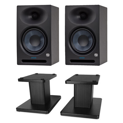Presonus Eris Studio 8 Monitor-Boxen 1 Paar mit keepdrum SS041 Boxenständern
