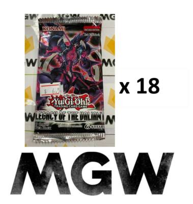 Yu Gi Oh! TCG Legacy Of The Valiant 1st Edition Lot of 18 Booster Packs  Factory | eBay