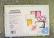 CREATIVE MEMORIES Painted Garden Variety Mat Pack 24 mats - NEW 2023