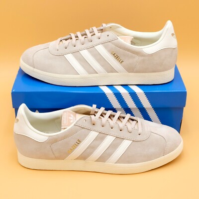 adidas Gazelle Mens Lifestyle Shoes, Wonder Beige / Off White | eBay