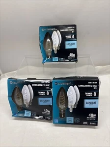 9 X EcoSmart LED Candelabra E12 B11 40W Daylight 5000k 1008678584 (B7