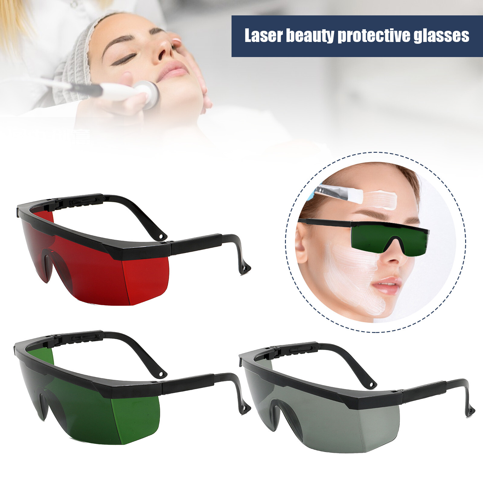 IPL Laser Safety Glasses Eye Protection Laser Safety Goggles Green