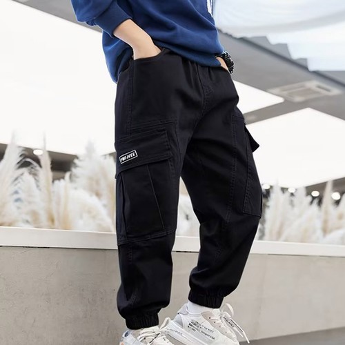 Kids Boy's Trousers Hiking Sweatpants Jazz Cargo Pants Jogging Bottoms Workout - Picture 9 of 34