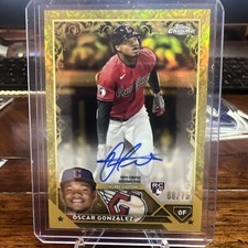Oscar Gonzalez Topps Gilded RC  Auto#/75