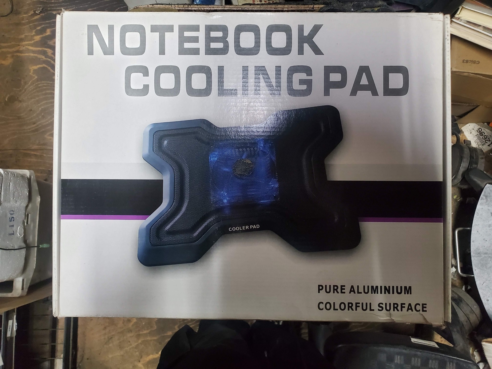 NOTEBOOK COOLING PAD PURE ALUMINIUM COLORFUL SURFACE LSY-X-image