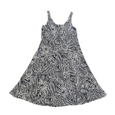 Nine West Paisley Dress Indigo Blue and White Size 14