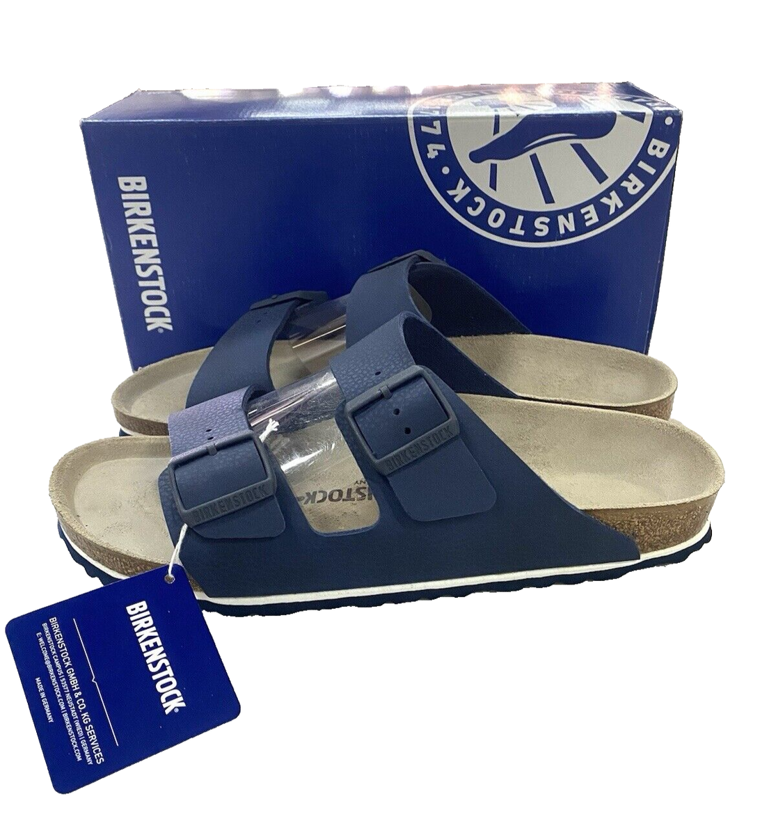 Birkenstock Arizona Men's Size 9 (EU42)N Fit Blue Birko-Flor