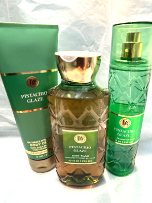 PISTACHIO GLAZE Bath & Body Works Body Cream, Body Wash, Fragrance Mist