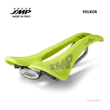 NEW Selle SMP VULKOR Saddle : YELLOW FLUO - MADE IN iTALY!