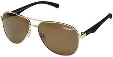 Timberland TB9137 32H Gold Tortoise Aviator Polarized Sunglasses Frame 60-13-140