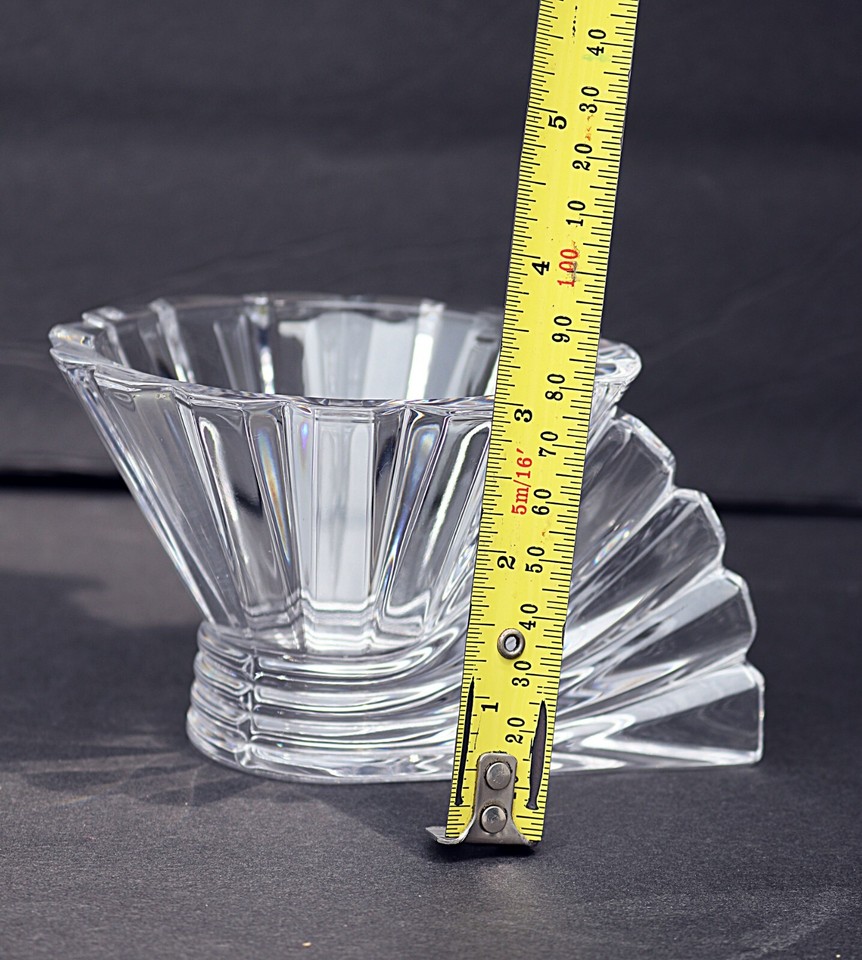 PAIR of ROSENTHAL Crystal GlassFlying Wing Art Deco Candy Dish or