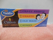 THINK FUN EVERYBODY PLAYS CHILDREN'S CARD GAMES CRAZY EIGHTS, PLUS 3 AGES 4  UP
