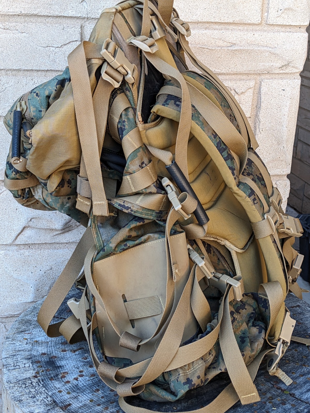 USMC GEN 2 Marpat Tan Woodland ILBE Main Pack Arcteryx Marine Corps