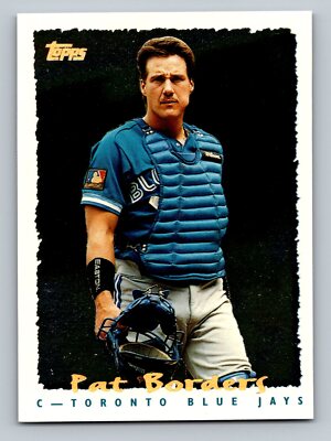 Pat Borders 1995 Topps #222 CyberStats (Spectralight) Baseball Card