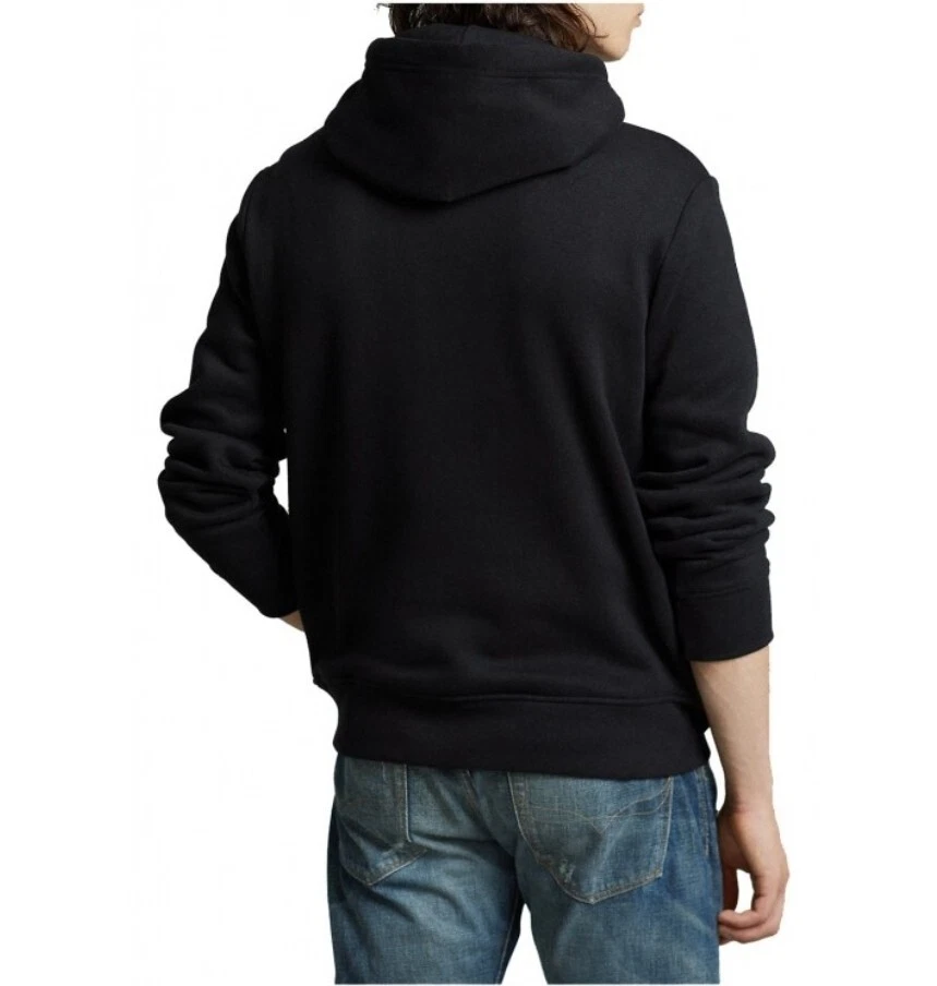 POLO RALPH LAUREN FELPA CON CAPPUCCIO NERO Logo BIG PONY - Imagen 4 de 4