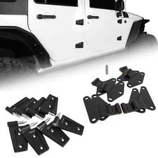 16X Inner &Outer Factory Body Door Hinges Powder Coat For Jeep Wrangler JK 2007+