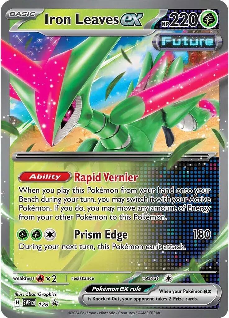 Iron Leaves ex 128 Sv: Scarlet & Violet Promo Cards Holo for