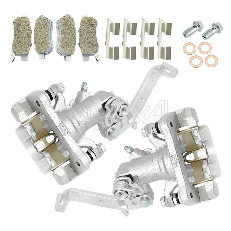 Rear LH &RH Brake Calipers w/Ceramic Pads for Honda Big Red 700 MUV700 2009-2013 - Image 3 of 4