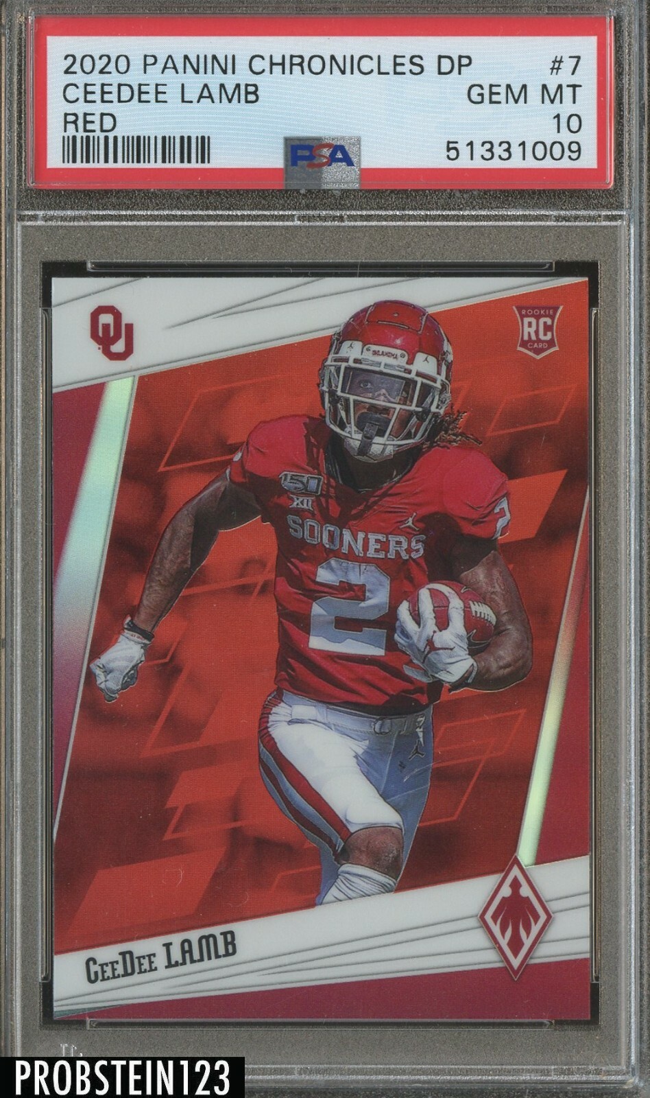 CeeDee Lamb Panini Chronicles Draft Picks #7 Red