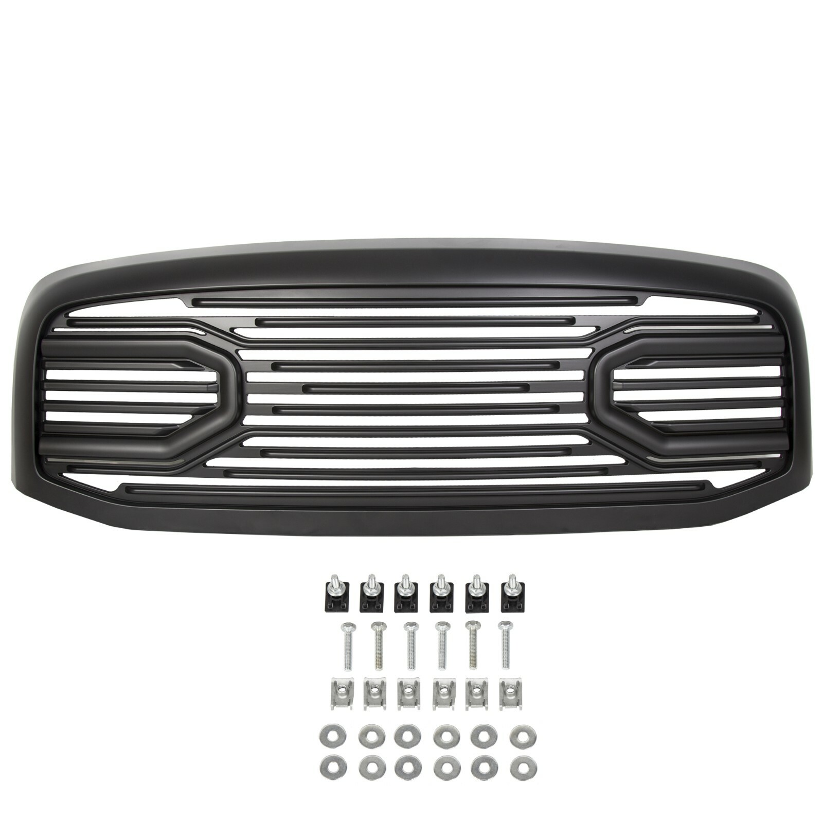 For 0609 Dodge Ram 1500 2500 3500 Front Hood Black Big Horn Grille +Shell 763341595160 eBay