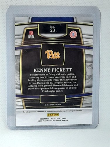 Kenny Pickett 2022 Select Draft Picks - RC #23 - Pittsburgh Panthers - Picture 2 of 2