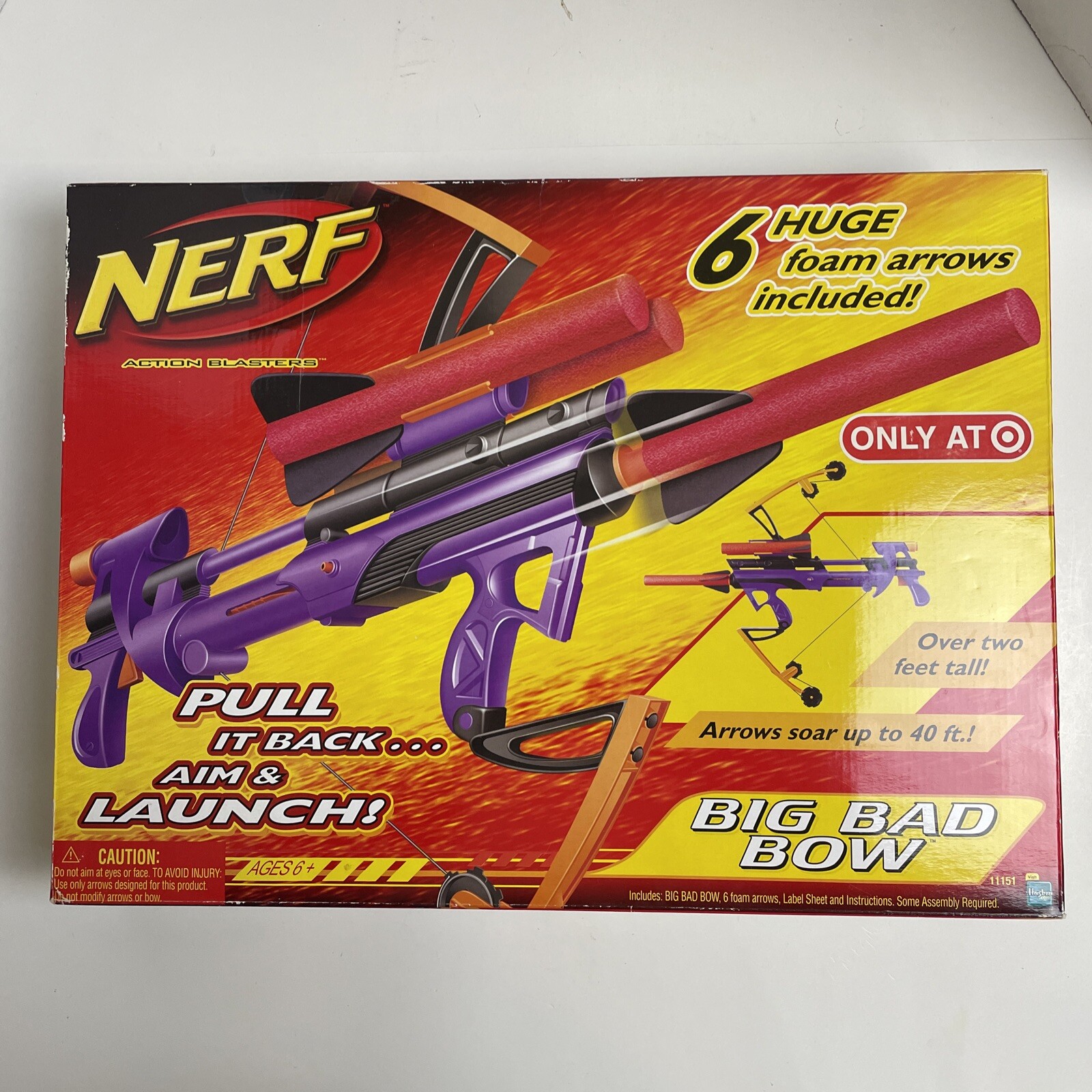 NERF Big Bad Bow 11151 2006 Hasbro New In Box