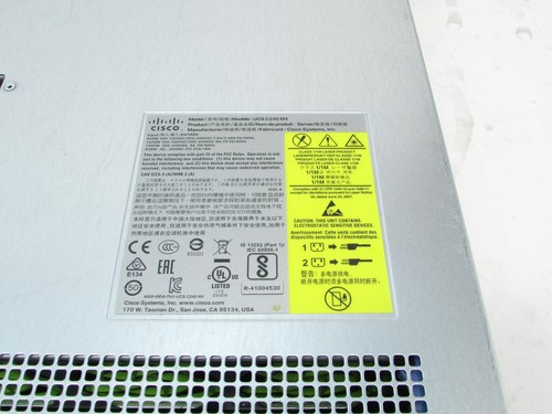Cisco BE7H-M4-K9 V01 2x Xeon E5-2660 64GB RAM 2x 1200W PSU No Drives Server - Picture 6 of 8