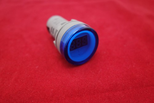 1pc 22MM Blue AC 50-500V 3 digital LED Voltmeter Voltage meter Pilot Light type - Picture 1 of 5