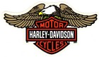Harley Davidson Eagle Bar Shield OUTSIDE WINDOW Decal OEM Part D21 ~ 5 Inches! — photo 1