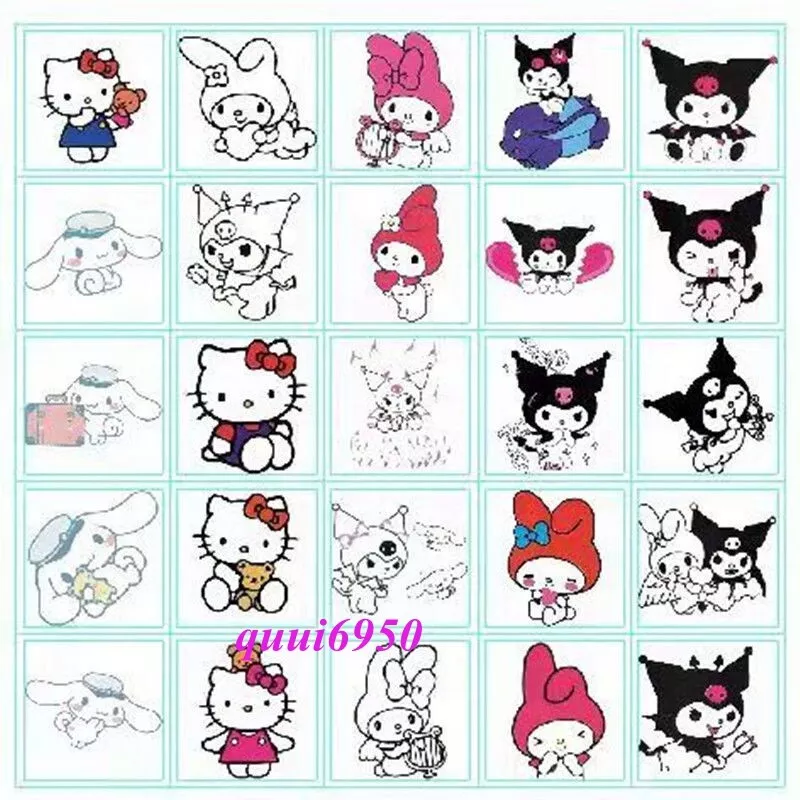 Tattoo Sanrio family Kuromi My Melody send heart