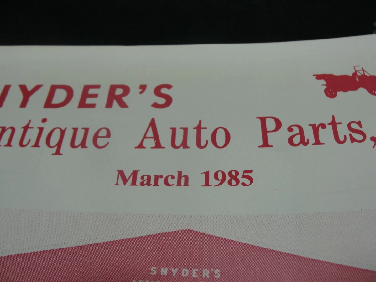 Snyders on sale auto parts