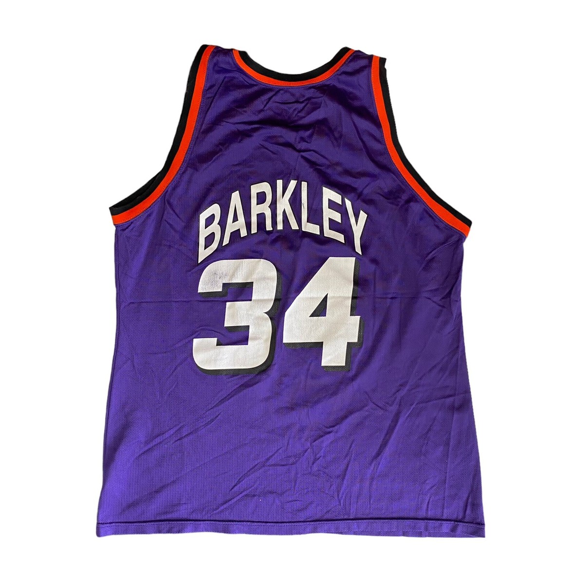 ウェア 90's champion NBA phoenix suns barkley Vintage 90s Champion Charles Barkley Phoenix Suns Black