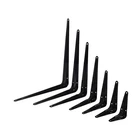 London Shelf Brackets Neptune BLACK Metal Steel Wall Shelving Supports Fixings