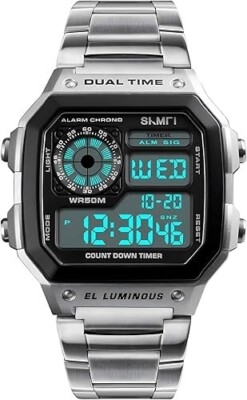 Reloj Para Hombre Casio Resistente Al Agua Acero Inoxidable Hora Mundial Verde