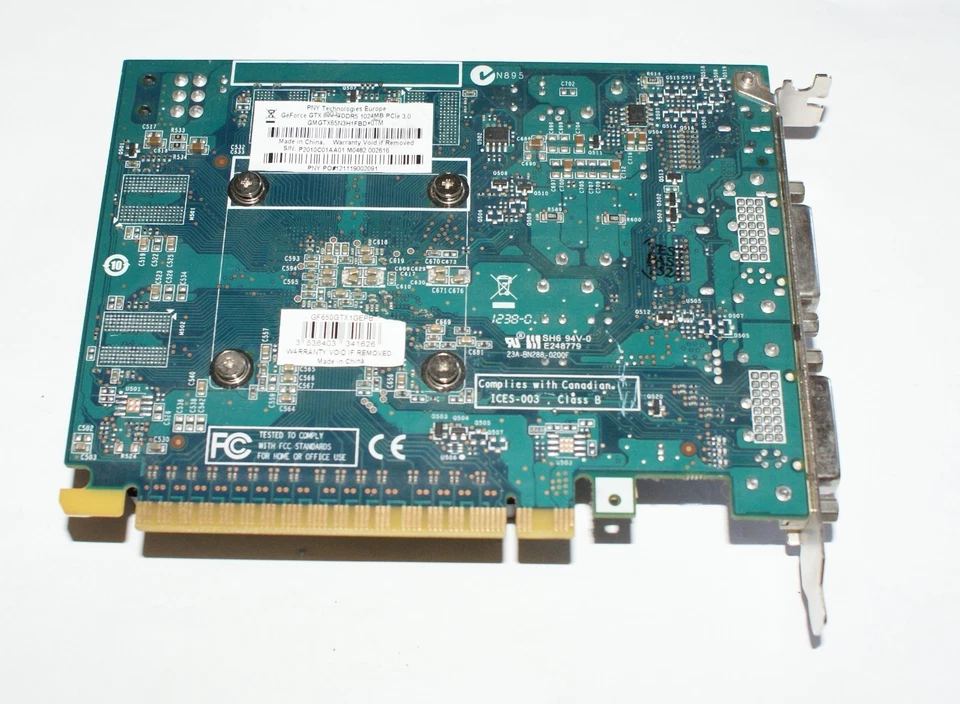 PNY Nvidia GeForce GTX 650 1GB DVI x2/Mini HDMI PCIE Graphics Card - Image 2 of 3