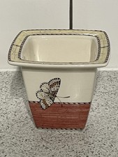 WEDGWOOD SARAH'S GARDEN SMALL QUEEN'S WARE PLANTER TERRACOTTA & INSECTS 1997