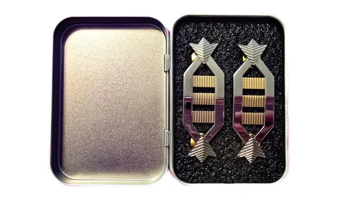 Star Trek Movie Era Captain Rank Pins X2 Pieces Twok Shiny