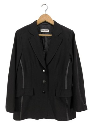GERRY WEBER Strickblazer Damen Blazer Gr. DE 40 schwarz Business-Look