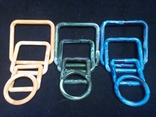Lot of 12 Marbella Macrame Rings 4 Yellow, 4 Green, and 4 Blue