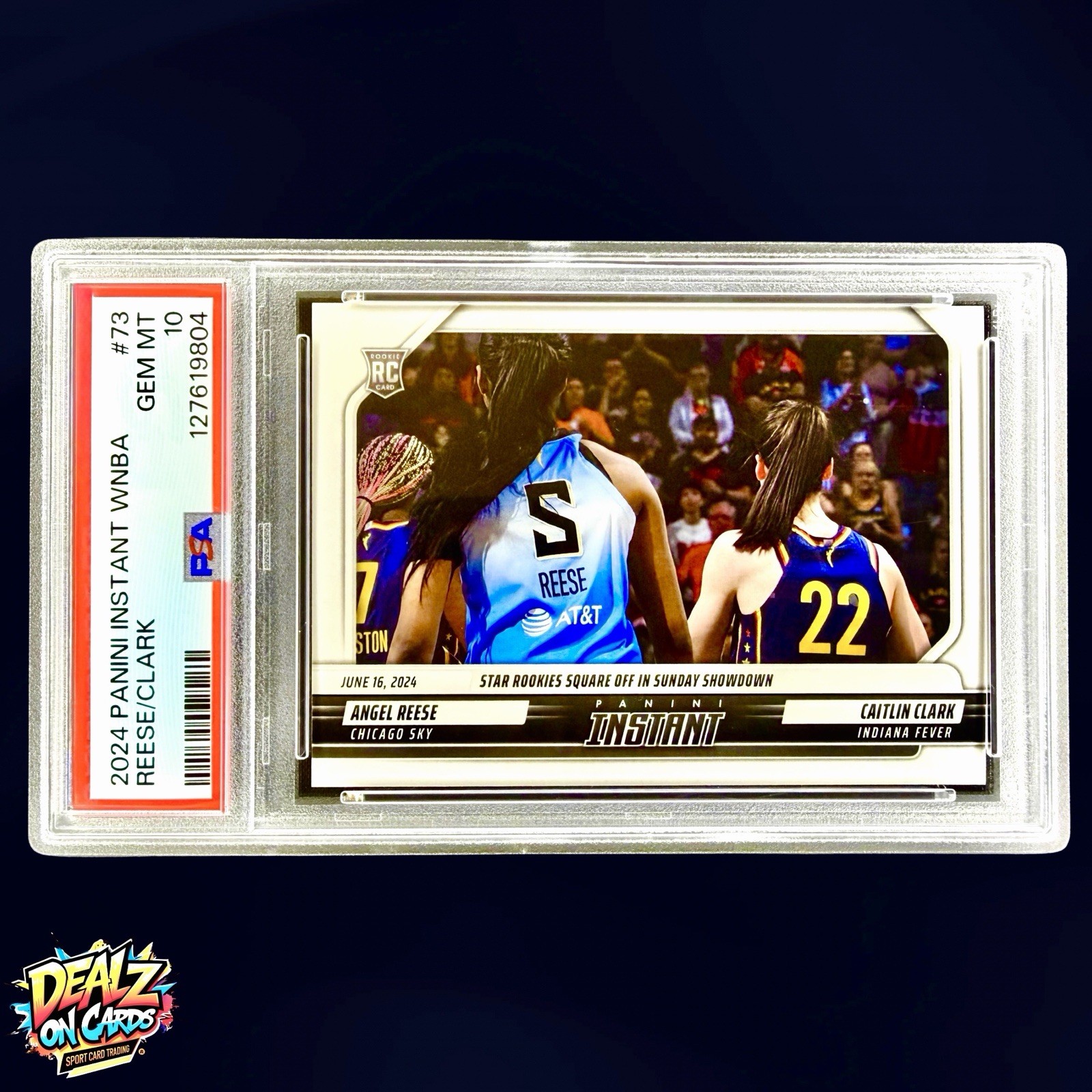 2024 Panini WNBA Caitlin Clark Angel Reese Rivals Rookie Card /2870 PSA 10 GEM view 2