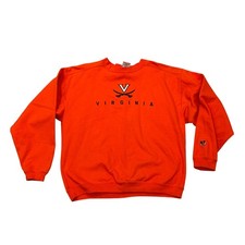 Vintage University of Virginia UVA Cavaliers Orange Sweatshirt Crewneck Large
