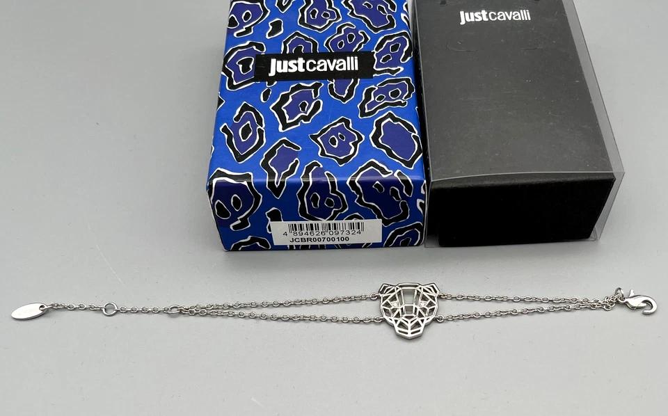 Just Cavalli Unisex Armband/Kette mit Tigerkopf. OVP. Vintage. - Bild 4 von 4